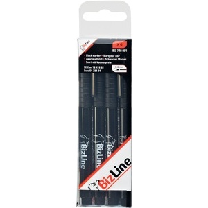 Black marking pen Ø 0.6 mm tip